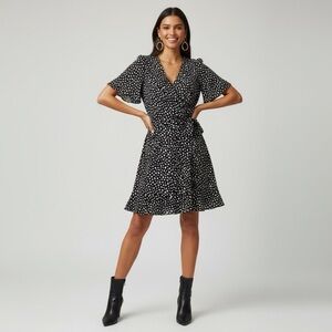 Ruffle Wrap Dress